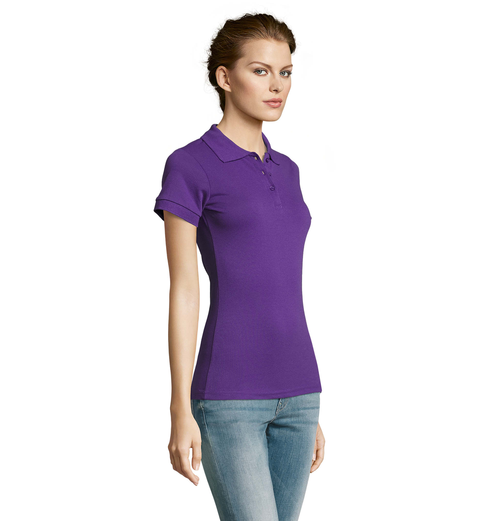Polo femme promotionnel 200g - Prime Violet foncé
